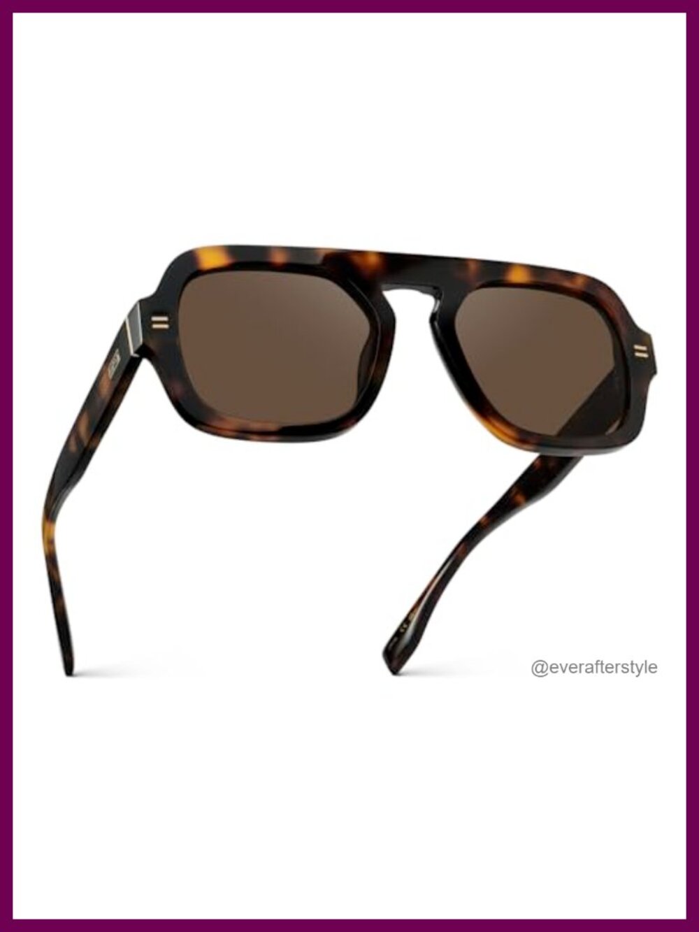 Polarized Oversized Square Sunglasses Acetate TR90